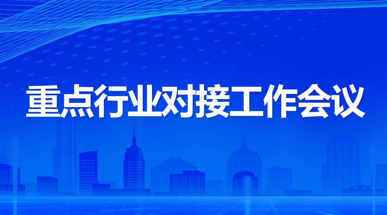 平台赋能三大重点行业对接工作会议成功举办